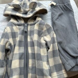Carter's Gray and Cream Kids Matching Set